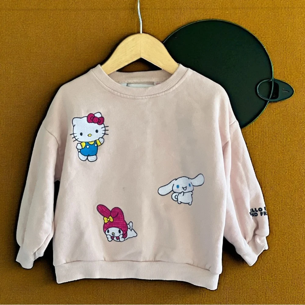 Zara kids Hello Kitty And Friends Embroidered Sweatshirt